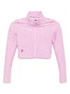 Tessitura Body Couture Fully Pleated Jacket In Pink