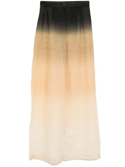 Tessitura Body Couture Gradient Trousers In Neutrals