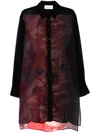 Tessitura Body Couture Graphic-print Shirt In Black