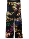 Tessitura Body Couture Graphic-print Trousers In Black
