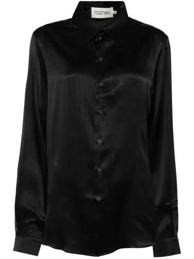 Tessitura Body Couture Greek Column Shirt In Black