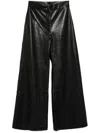 Tessitura Body Couture Leather Trousers In Black