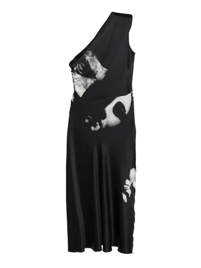 Tessitura Body Couture Masks Dress In Black