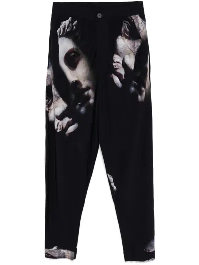 Tessitura Body Couture Masks Trousers In Black