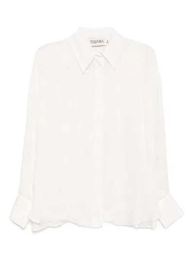 Tessitura Body Couture Middle Cut Shirt In White