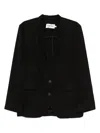 Tessitura Body Couture Minimal Blazer In Black
