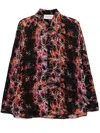 Tessitura Body Couture Mono Snake Shirt In Red