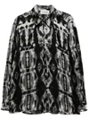 Tessitura Body Couture Monochrome Shirt In Black