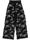 Tessitura Body Couture Roses Trousers In Black