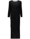 Tessitura Body Couture Klassisches Sheer-kleid In Schwarz
