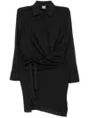 Tessitura Body Couture Side Shirt In Black