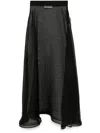 Tessitura Body Couture Silk Skirt In Black