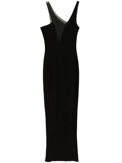 Tessitura Body Couture Sleeveless Dress In Black