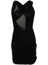 Tessitura Body Couture Sleeveless Dress In Black