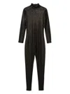 Tessitura Body Couture Snake Print Jumpsuit In Black