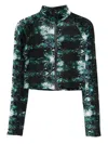 Tessitura Body Couture Snakeskin-print Top In Green