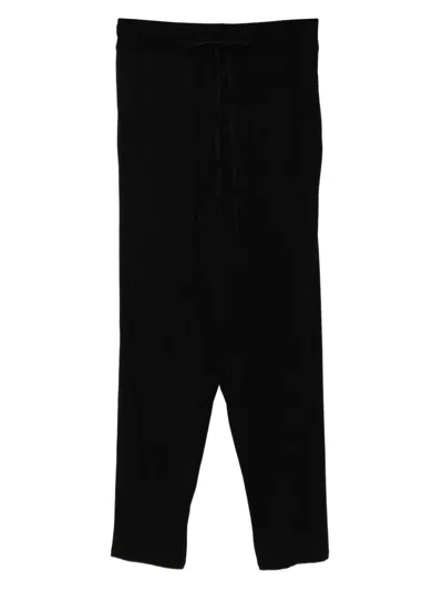 Tessitura Body Couture Tapered Trousers In Black