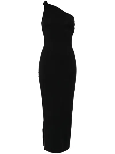 Tessitura Body Couture Twisted Dress In Black