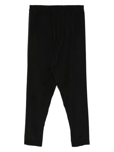 Tessitura Body Couture Viscose Trousers In Black