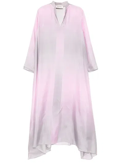 Tessitura Body Couture Wide Dress In Pink