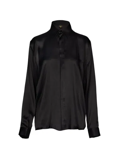 Tessitura Greek Column Shirt In Black