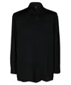 Tessitura Men's Basic Black Shirt In Black