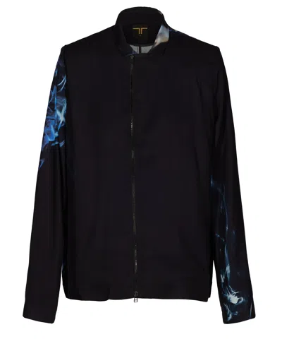Tessitura Men's Black / Blue Smoke Jacket