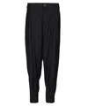 Tessitura Men's Black Minimal Dark Trousers In Black