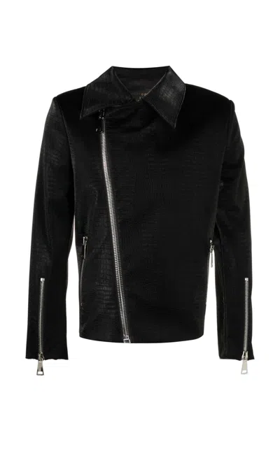 Tessitura Men's Black The Zipped Jacket