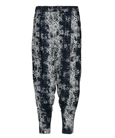 Tessitura Men's Black / White / Grey Low Monochrome Trousers In Pink