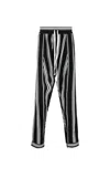 Tessitura Men's Black / White Low Stripes Trousers In Multi