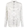 Tessitura Men's Black / White Paisley Patterned Shirt In Multi