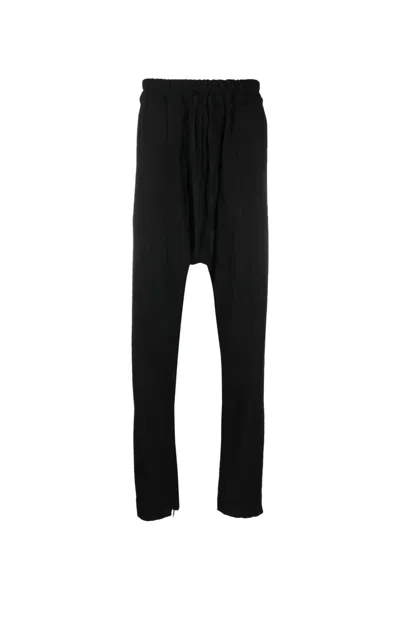 Tessitura Men's Black Zipped Trousers