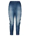 Tessitura Men's Dark Blue Twisted Jeans In Blue