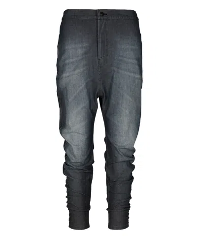 Tessitura Men's Grey Twisted Jeans In Gray