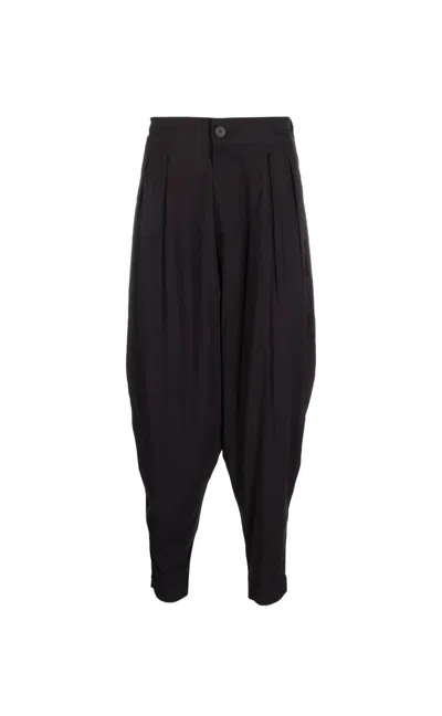 Tessitura Men's Low Black Trousers