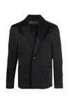 Tessitura Men's Regular Cupro Black Blazer In Black