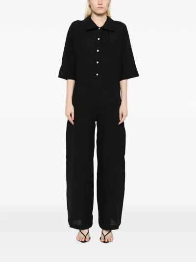 Tessitura Oversized Jumpsuit In Black