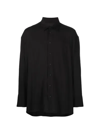 Tessitura Oversized Shirt In Black