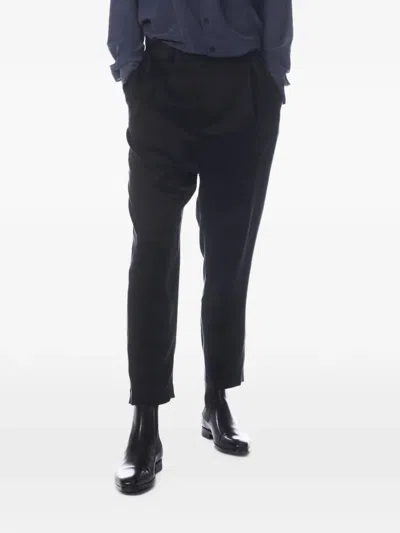 Tessitura Tapered Trousers In Black