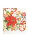 Tessitura Toscana Telerie Marzape Christmas-print Tableware (170cm X 170cm) In Neutral