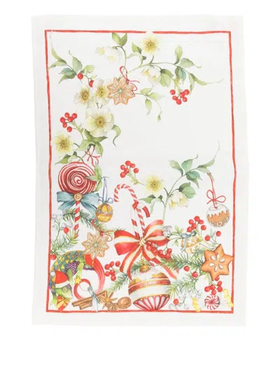 Tessitura Toscana Telerie Marzape Christmas-print Tableware (70cm X 50cm) In Multi