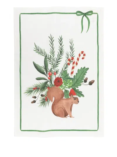 Tessitura Toscana Telerie Marzape Christmas-print Tableware (70cm X 50cm) In Multi
