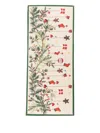 Tessitura Toscana Telerie Rudy 51x119 Christmas Print Rug In Multi