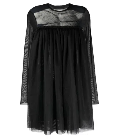 Tessitura Women's Black Ancient Tulle Dress