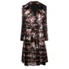 Tessitura Women's Black / Brown Snake Print Silk Trench Coat In Multi