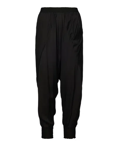 Tessitura Women's Black Low Pockets Trousers