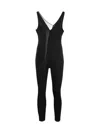 Tessitura Women's Black Split Jumpsuit In Black