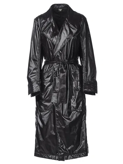 Tessitura Women's Black Waterproof Overcoat