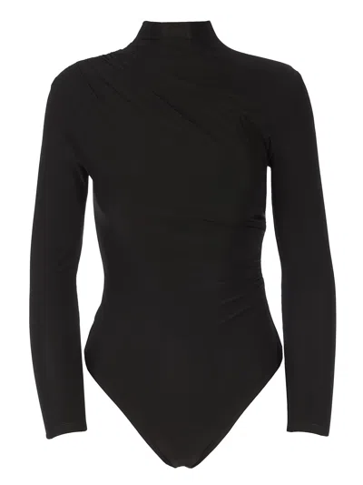 Tessitura Women's Casual Bodysuit Black